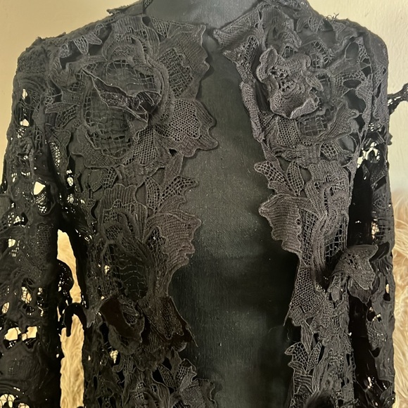 Love Chelsey Floral Knit blazer no buttons size M - Picture 7 of 8